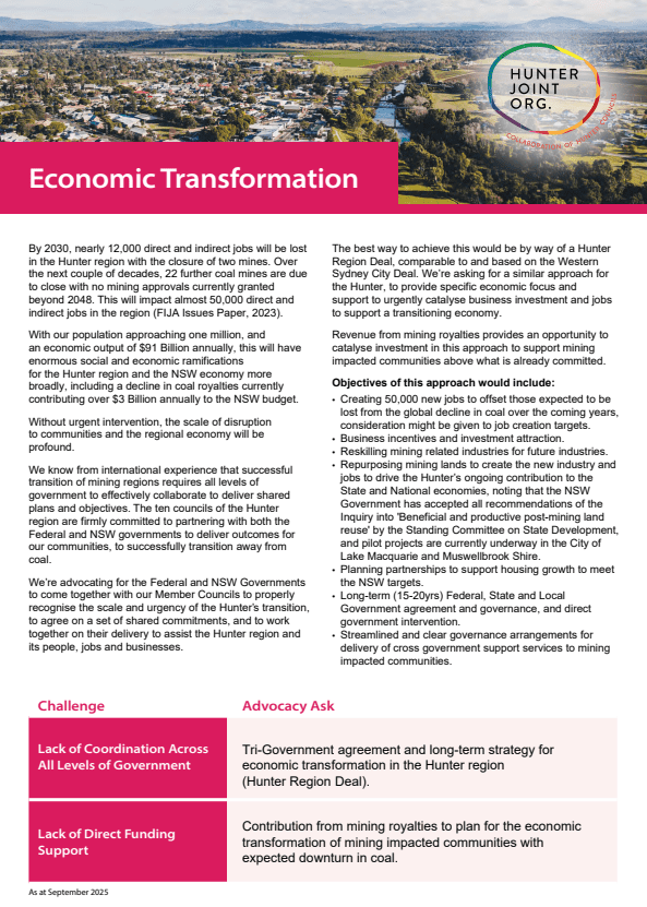 Factsheet of Economic Transformation