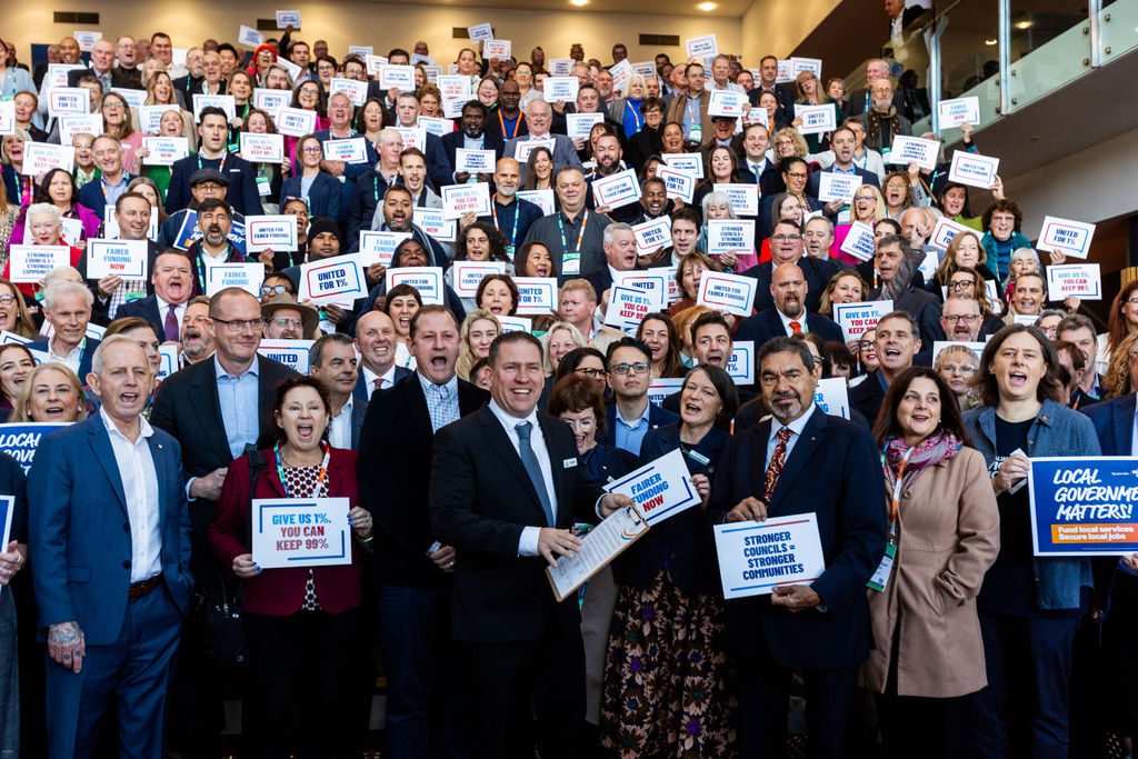 Group of people advocating